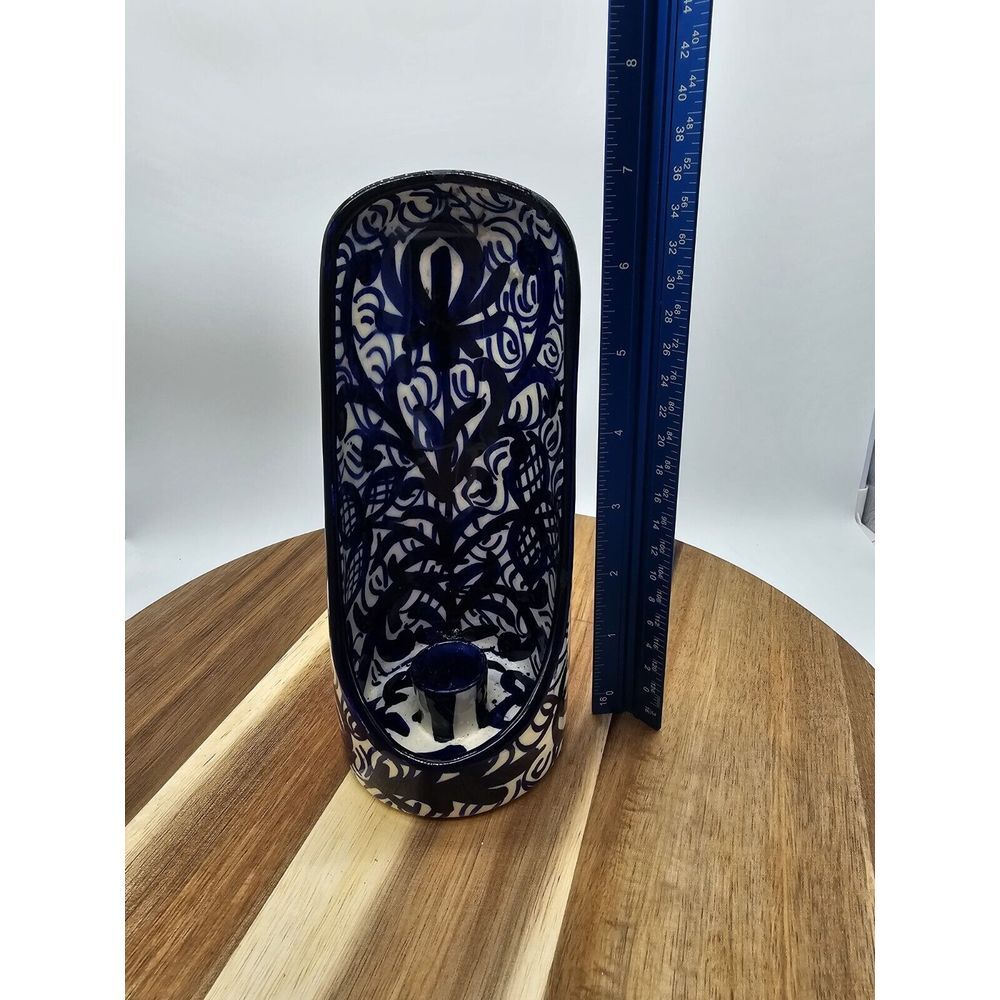 Mallorca Handle Painted Ceramic Candle Lantern‎ - Picture 10 of 10
